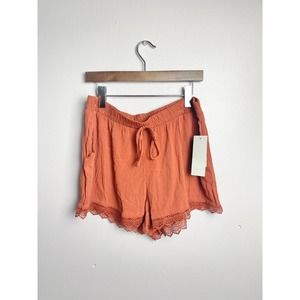 NWT Kingston Gray Rust Soft Shorts  Size XL